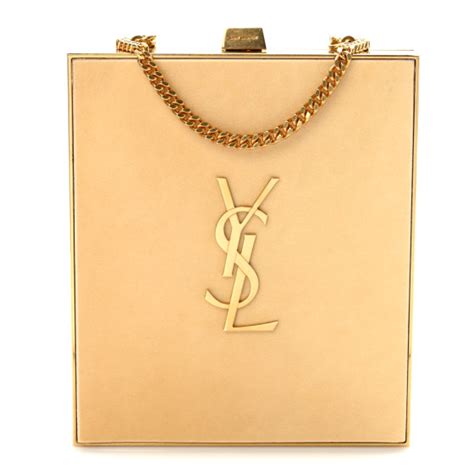 tuxedo clutch ysl|SAINT LAURENT Plexiglass Monogram Minaudiere Tuxedo Box .